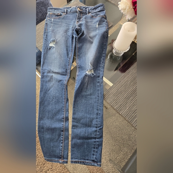 Express Legging Low Rise Ripped Pants - Picture 2 of 11